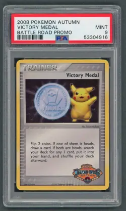 Pokemon Cards - PSA 9 Victory Medal Autumn - Battle Road Promo - MINT - PSA9 - Image 1