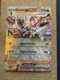 Ceruledge ex 036/191 Holo Rare Surging Sparks Pokemon Card Trading Card TCG - Image 1