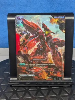 Gundam Card Game Newtype Rising Shamblo GD01-047 R+ Holo Foil - Image 2
