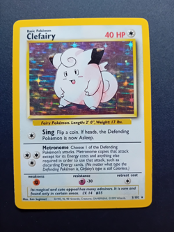 Pokemon Cards: Base Set Holo Rare: Clefairy 5/102 - Image 1