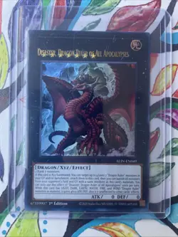 Yugioh Disaster Dragon Ruler of All Apocalypses ALIN-EN049 ERROR CARD/MISPRINT - Image 1