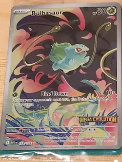 Bulbasaur 133/132 Sealed / Stamped Mega Evolution Pokemon Card - Image 1