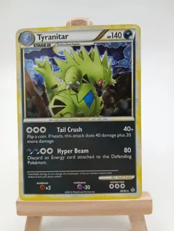 Tyranitar 26/95 - HS Unleashed - Holo Rare LP Pokemon Card, 2010 - Image 1