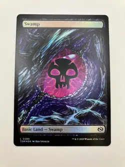 MTG English Swamp (0289) NM Foil Tarkir: Dragonstorm - Image 1