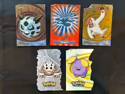2003 Topps Advanced Pokemon Foil & Die Cut Lot - DAMAGED (5 Cards) - Image 1