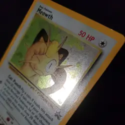 LP +Meowth Game Boy Pokemon Card Black Star GB Stamped Promo Rare Holo - Image 3