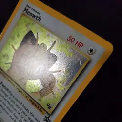 LP +Meowth Game Boy Pokemon Card Black Star GB Stamped Promo Rare Holo - Image 4
