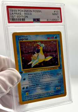 Pokemon Cards - PSA 9 1st Edition Lapras 10/62 - Fossil Set - MINT - PSA9 - Image 3