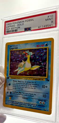 Pokemon Cards - PSA 9 1st Edition Lapras 10/62 - Fossil Set - MINT - PSA9 - Image 5