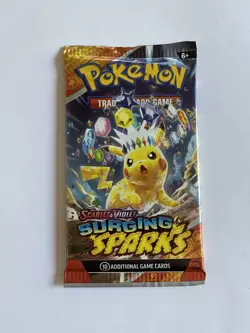 Pokemon Surging Sparks Booster Pack - 10 Cards / Pack - New SEALED! - Image 1