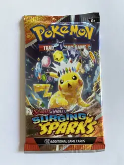 Pokemon Surging Sparks Booster Pack - 10 Cards / Pack - New SEALED! - Image 4
