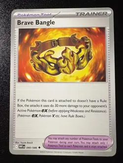 Brave Bangle #080/086 SV: White Flare Pokemon Card TCG NM/M - Image 1