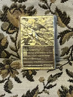 Pokemon Cards 23K Gold Plated CHARIZARD Trading Card 1999 Burger King - Image 2