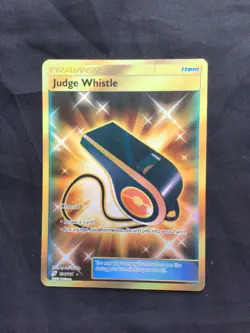 Pokemon Cards: Team Up Secret Rare: Judge Whistle 194/181 - Image 1