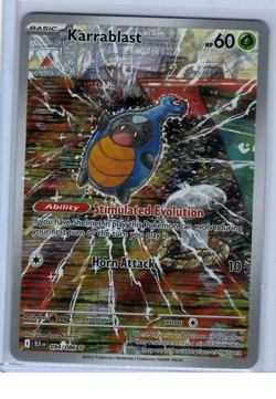 Karrablast 094/086 Pokemon TCG SV Black Bolt Illustration Rare Card NM ENGLISH - Image 1