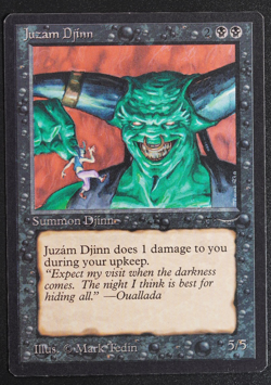 Juzam Djinn MTG Card Arabian Nights Magic: the Gathering 1993 - Image 1