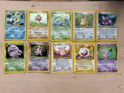 WOTC Pokemon Cards Bundle Holo Rare Joblot HP Damaged Base Fossil Jungle Rocket - Image 1