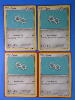 4x Klink 71/114 Pokemon TCG card XY Steam Siege common NM - Image 1