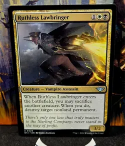 magic the gathering - Ruthless Lawbringer - Creature - Vampire Assassin - UC - Image 1