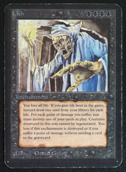 Lich Alpha MTG Card 1993 Magic: the Gathering - Image 1