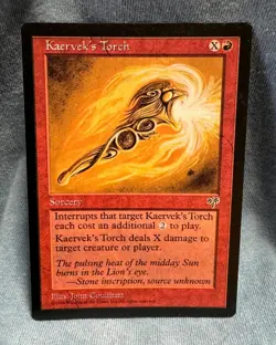 MTG - Kaervek’s Torch - Mirage - LP - Free Shipping! - Buy more & Save! - Image 1