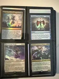 MTG - NFC - War of the Spark - Partial Foil Sheet - Rare - Miscut - Image 2