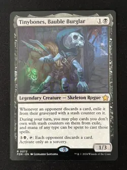 1x MTG Tinybones, Bauble Burglar - Foundations (FDN) #72 - Magic the Gathering - Image 1