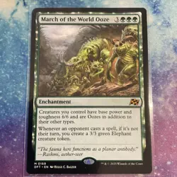 March of the World Ooze (REGULAR) x1 - MTG Aetherdrift DFT #169 - Image 1