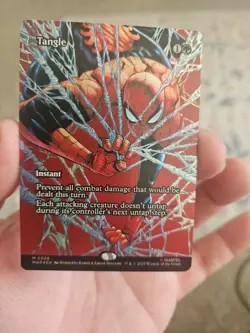 Magic The Gathering Spider-Man Tangle #38 Borderless Foil Instant - Image 1