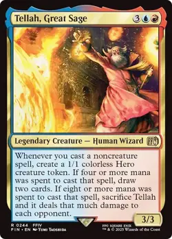 FOIL TELLAH, GREAT SAGE mtg NM Final Fantasy 1 Rare - Image 1