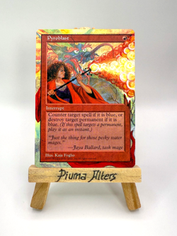 Pyroblast MTG Hand Painted Alter - Image 1