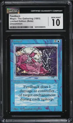 Magic The Gathering - Feedback Beta LEB graded CGC 10 GEM MINT - Image 1