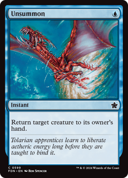 Unsummon [Foundations] Magic MTG - Image 1