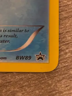 2013 POKEMON BLACK STAR PROMO VAPOREON [STAGE 1] #BW89 HOLO FOIL - Image 3