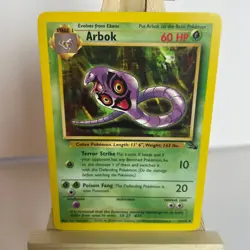 Arbok 31/62 Fossil (Unlimited) Regular Uncommon Pokemon Light Play+ - Image 1