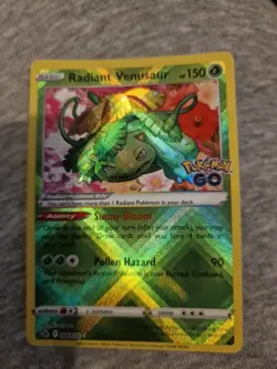 Pokemon Card Radiant Venusaur 004/078 Pokemon GO Ultra Rare NM/MT - Image 1