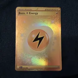 Pokemon TCG Basic Lightning Energy Scarlet & Violet - Base Set 257/198 Holo MINT - Image 1