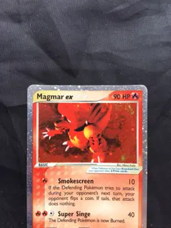 Pokemon Cards: EX Ruby and Sapphire Rare Holo: Magmar EX 100/109 - Image 2
