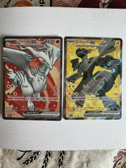 Pokemon Zekrom Ex And Reshiram Ex Black Bolt White Flare 158/86 - Image 1
