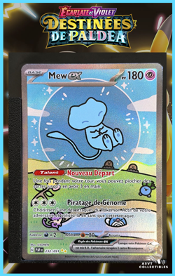Carte Pokemon Mew ex 232/091 EV4.5 DESTINEES DE PALDEA Ecarlate et Violet FRAZ - Image 1