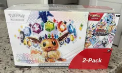 Pokemon TCG Scarlet & Violet Prismatic Evolutions ETB 2-Pack, SEALED BRAND NEW! - Image 1