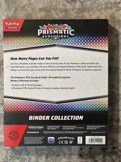 Pokemon TCG: Scarlet & Violet Prismatic Evolutions Binder Collection New Sealed - Image 2