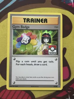 Pokemon Gym Badge XY206 - XY Black Star Promo - Erika - Evolutions - Image 1