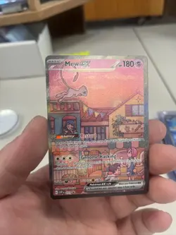 Mew ex SVP 053 Pokemon TCG Scarlet Violet 151 Black Star Promo Full Art NM - Image 1