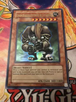 1x (LP) Green Baboon, Defender of the Forest - DLG1-EN104 - Ultra Rare - Unlimit - Image 1