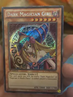 YUGIOH Dark Magician Girl Secret Rare 1st Edition Euro Print LCYW-EN022 - Image 2