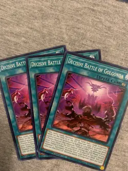 Yu-gi-oh! TCG 3x Decisive Battle of Golgonda MP23-EN197 Common x3 YUGIOH! NM - Image 1