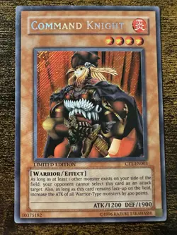 Yu-Gi-Oh! Command Knight CT1-EN003 LP Secret Rare Limited Edition - Image 1
