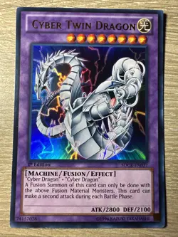 Cyber Twin Dragon SDCR-EN037 LP Cyber Dragon Revolution 1st Edition - Image 1