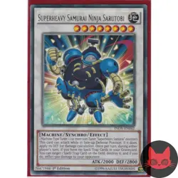 Yugioh Superheavy Samurai Ninja Sarutobi INOV-EN042 Rare 1st Edition NM - Image 1